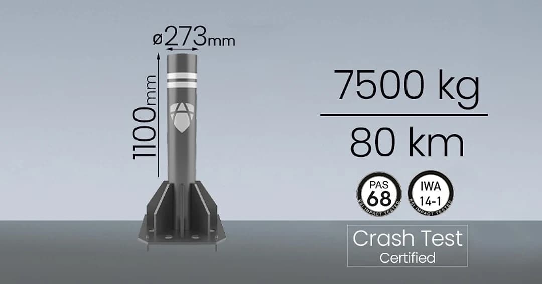 Yüksek Güvenlikli Sabit Mantar Bariyer 1100mm