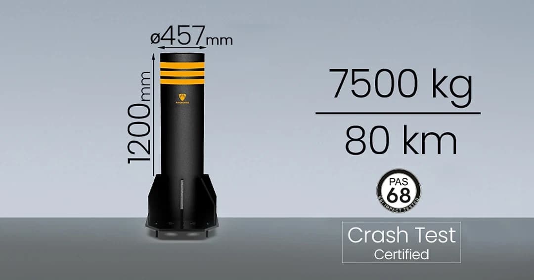 Yüksek Güvenlikli Sabit Mantar Bariyer 1200mm