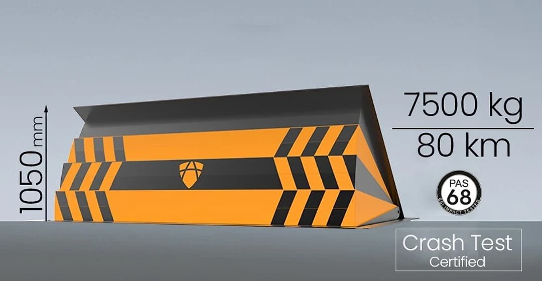 Yüksek Güvenlikli Teleskopik Road Blocker 1050mm